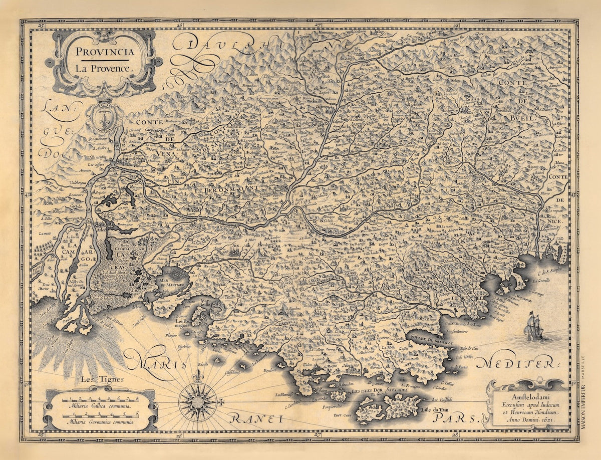Carte de Provence 1621