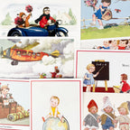 Carte postale ancienne enfants ludom editions