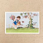 Carte postale ancienne enfants ludom editions
