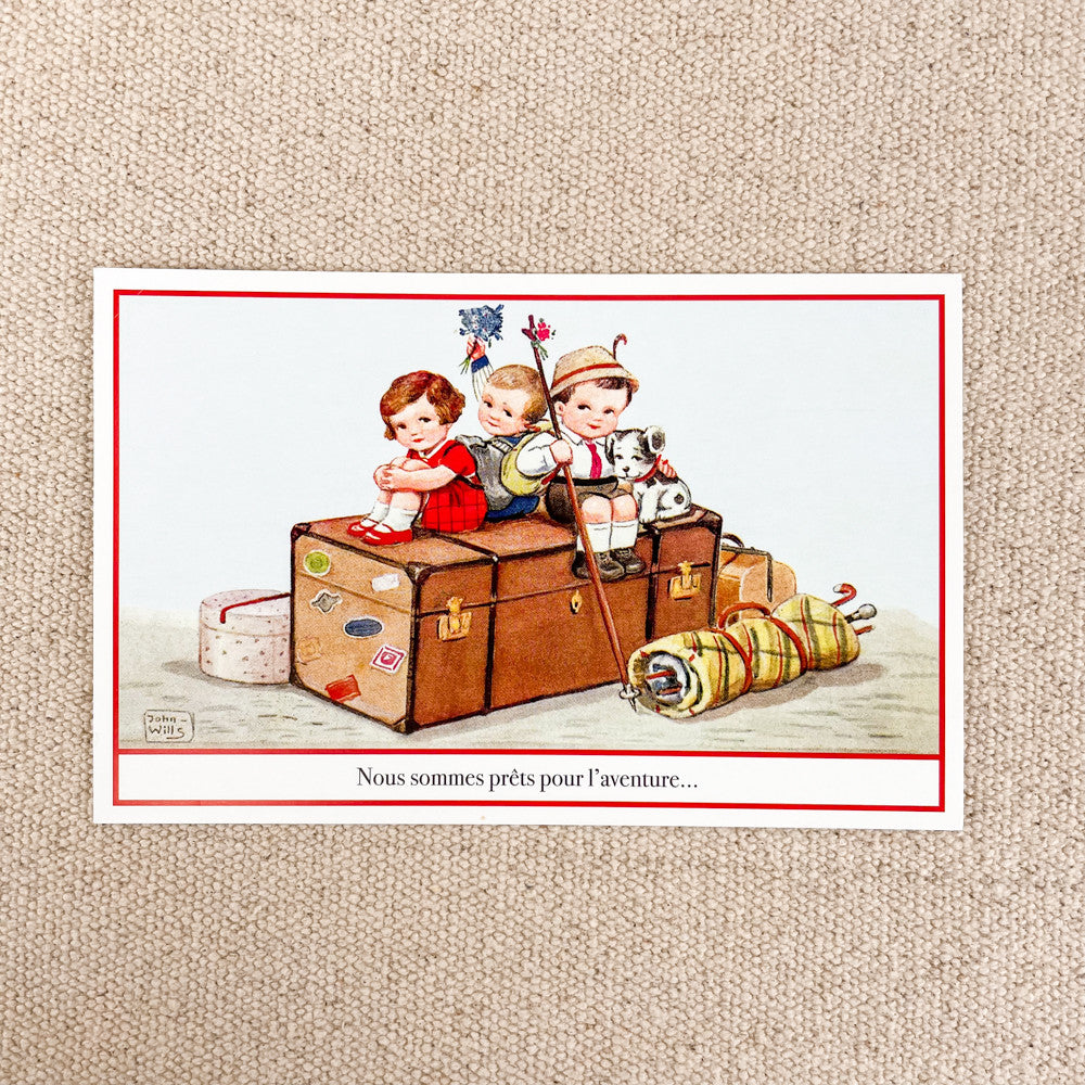 Carte postale ancienne enfants ludom editions