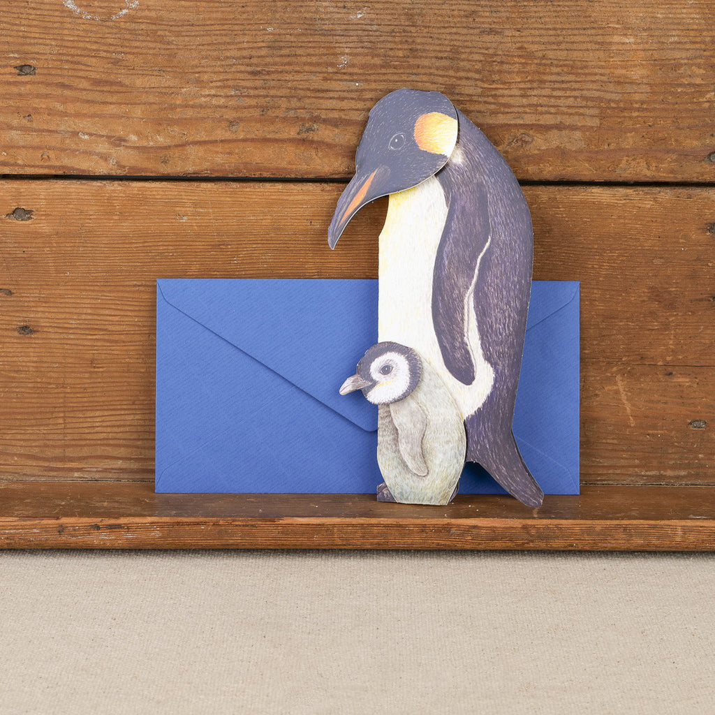 Cartes pingouin en relief