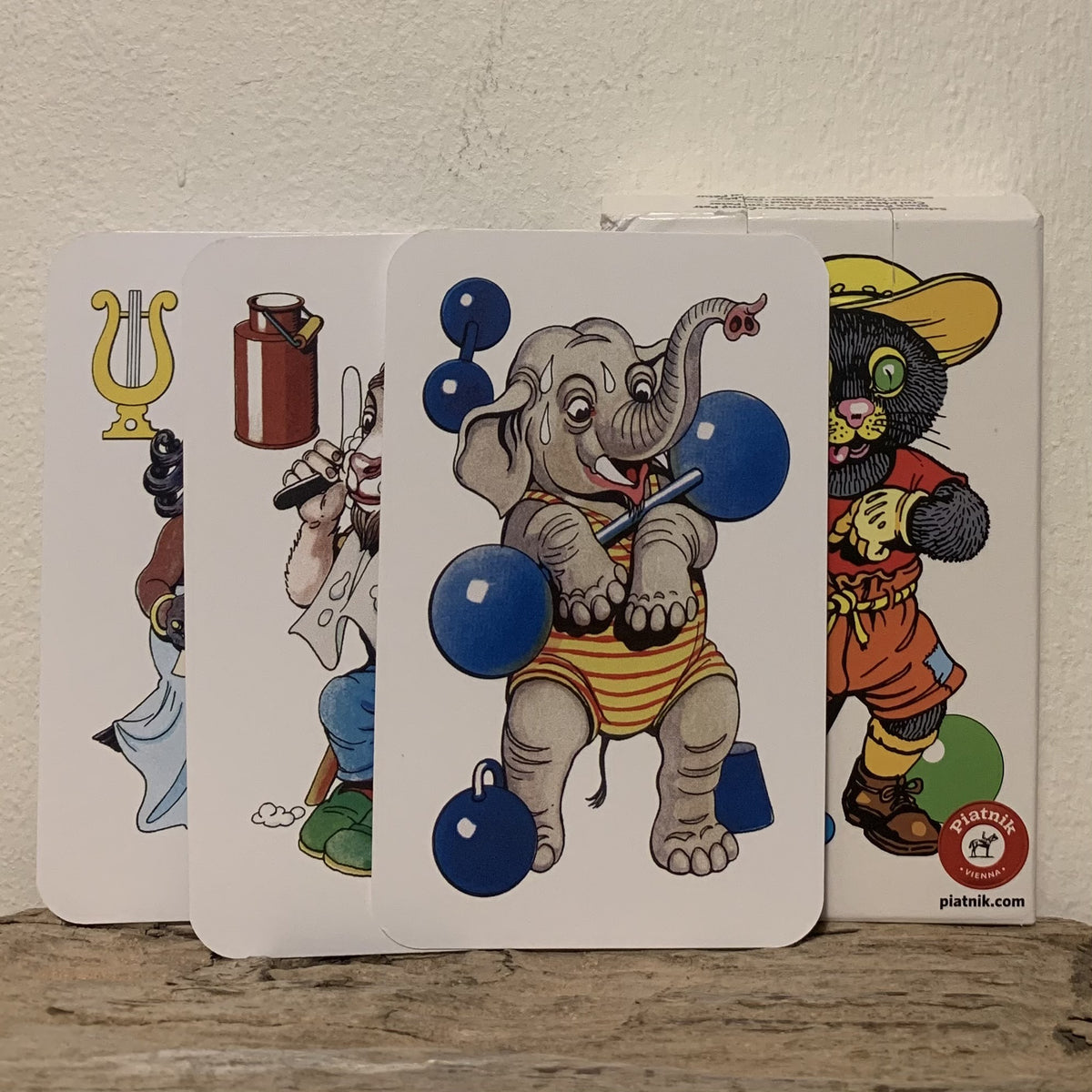 Cartes Mistigri animaux rétro