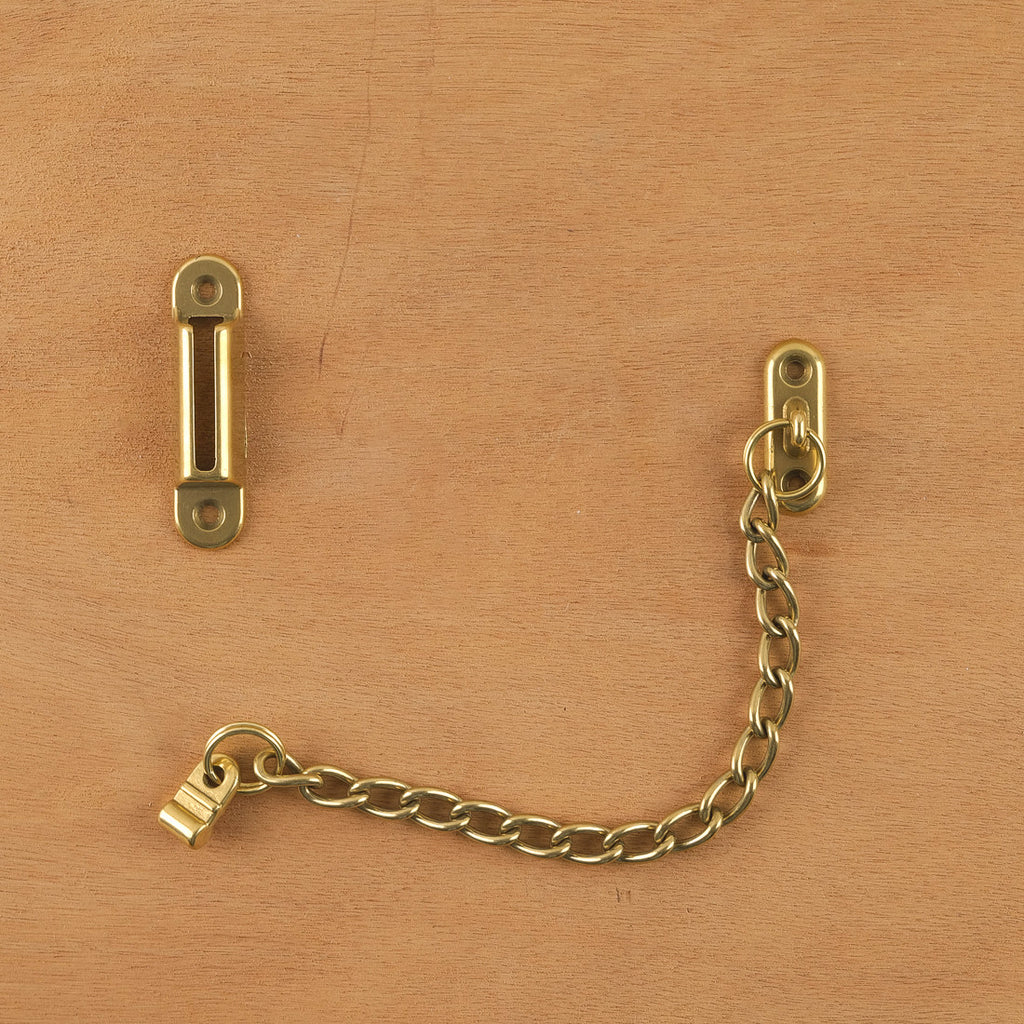 Chaîne de porte en laiton poli