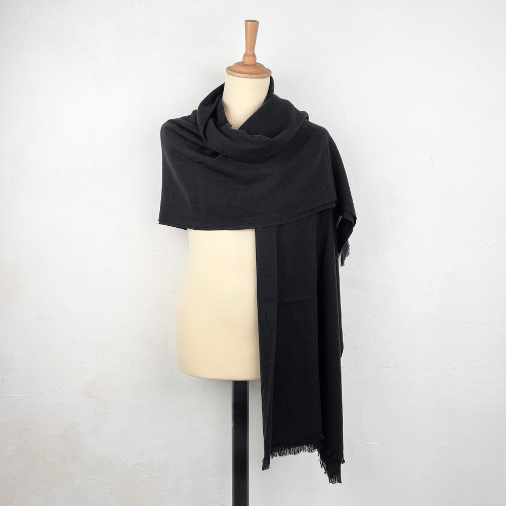 Châle 100% Cachemire noir