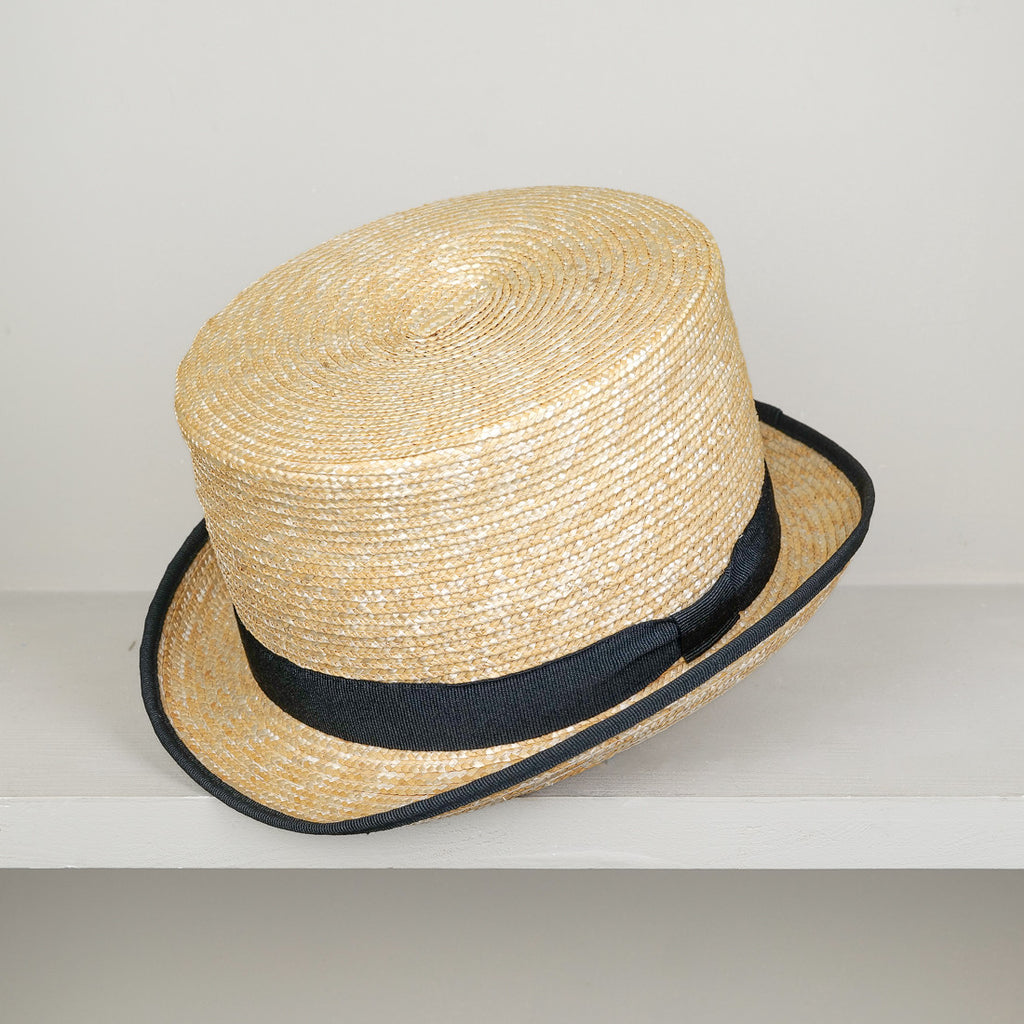 Chapeau Haut de forme en paille tressée