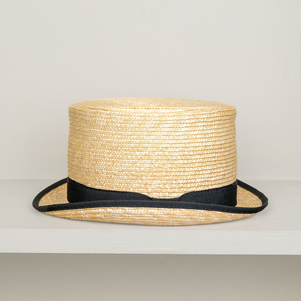 Chapeau Haut de forme en paille tressée