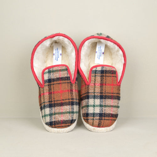 Chaussons Charentaises traditionnels écossais