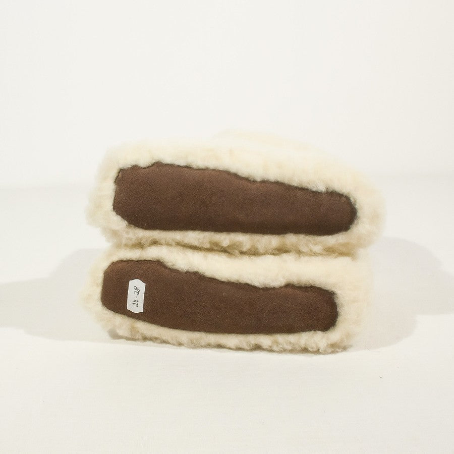 chaussons en laine pied de mouton