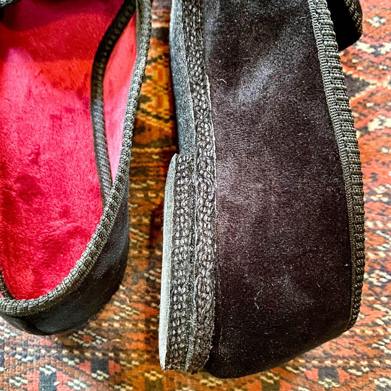 Chaussons smoking en velours