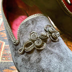 Chaussons smoking en velours