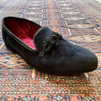 Chaussons smoking en velours