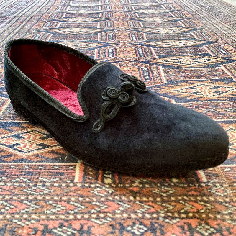 Chaussons smoking en velours