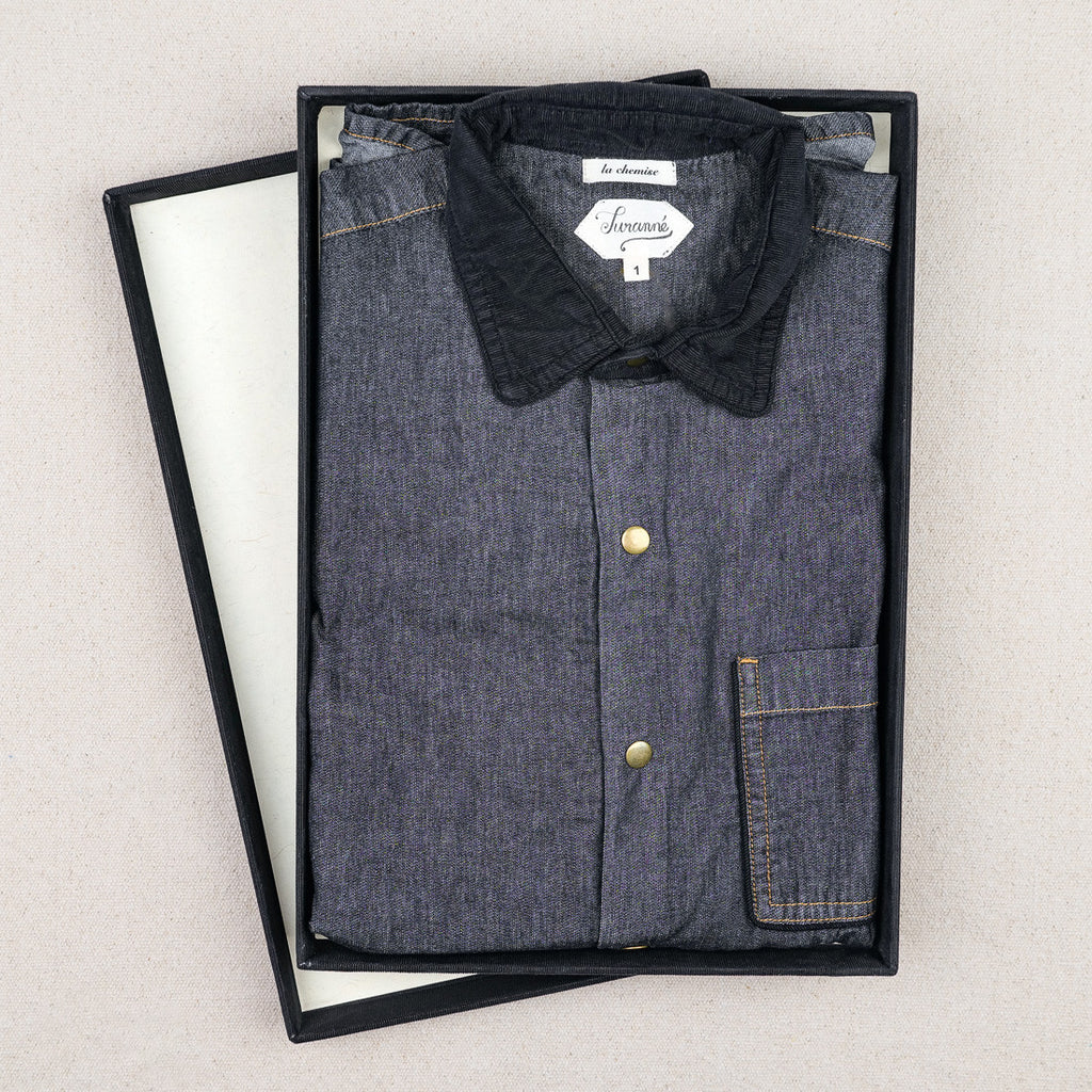 Chemise en jean et velours côtelé
