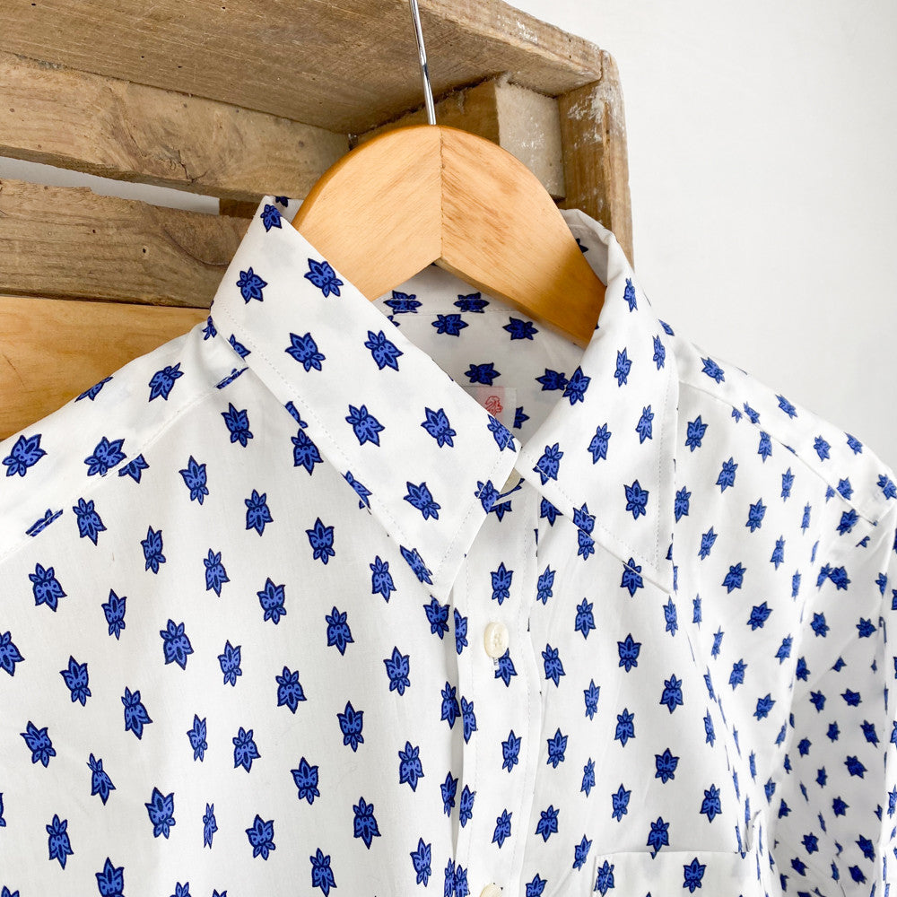 Chemise homme provençal mosca bleu et blanc