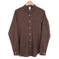 Chemise provençale motif treille noir