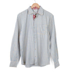 Chemise rayée bleu vanille
