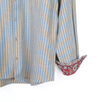Chemise rayée bleu vanille
