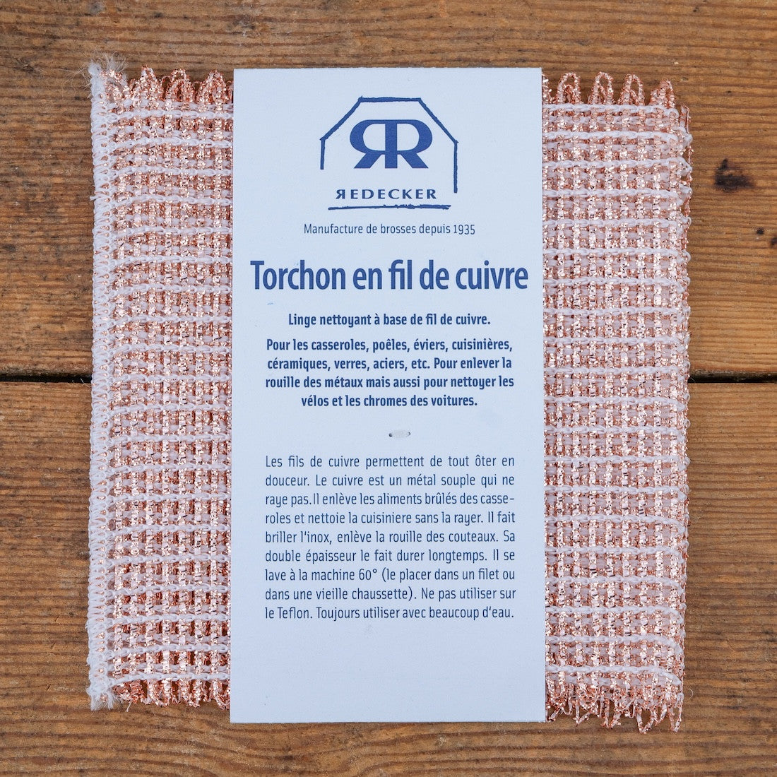 Chiffon en fils de cuivre