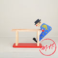 Clown barres parallèles en bois
