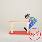 Clown barres parallèles en bois