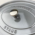 Cocotte en fonte ovale gris graphite