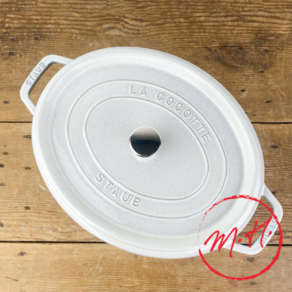 Cocotte en fonte ovale truffe blanche