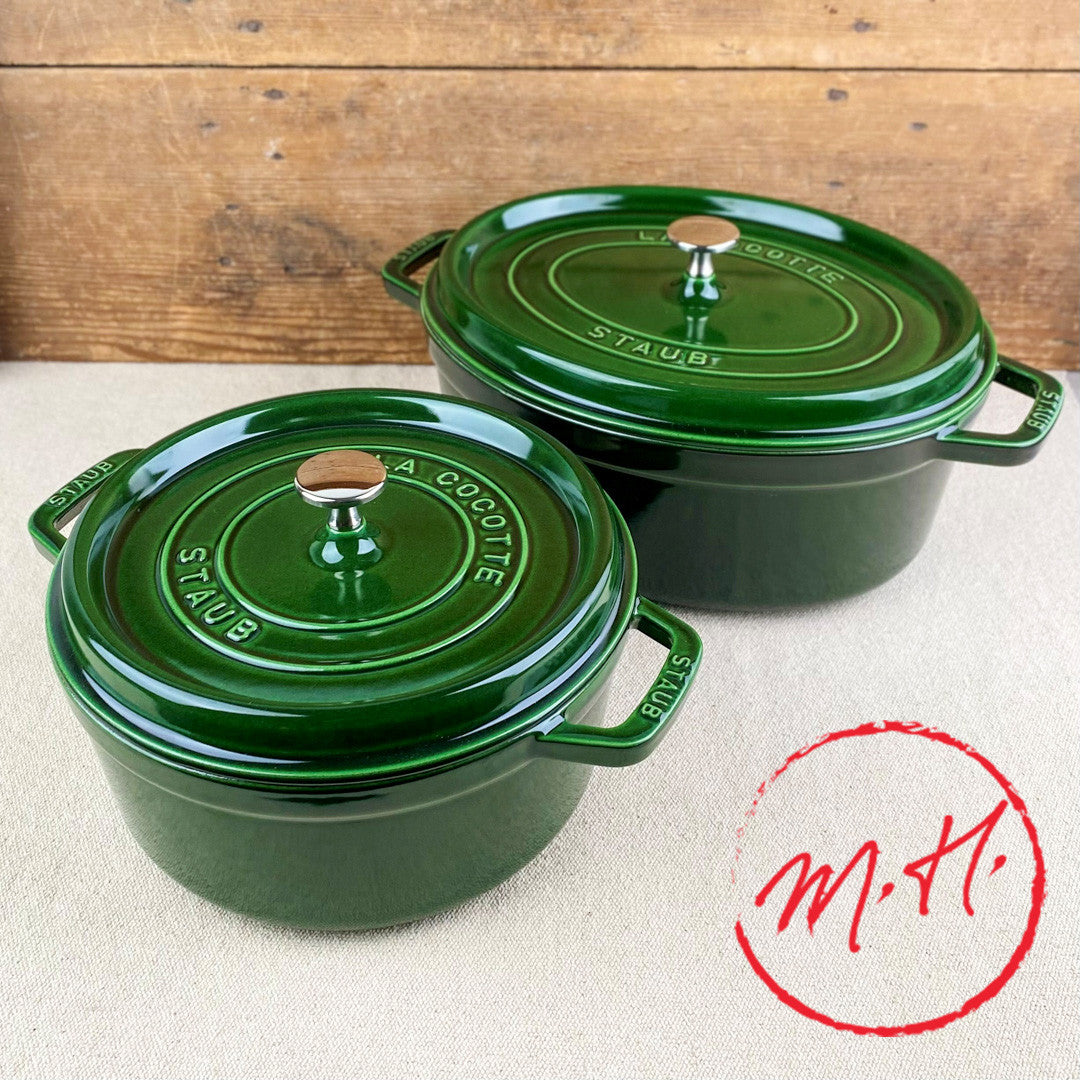 Cocotte en fonte Vert Basilic