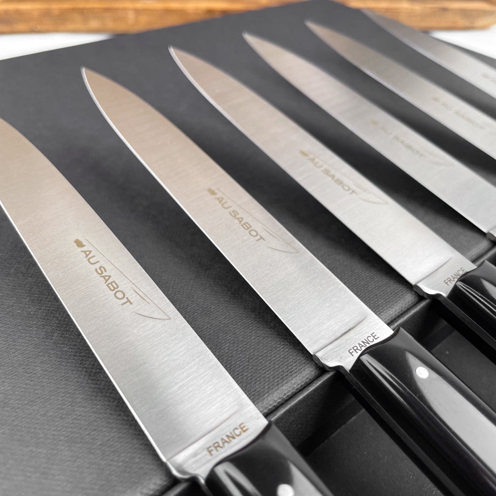 Coffret 6 couteaux Richelieu Au sabot noirs