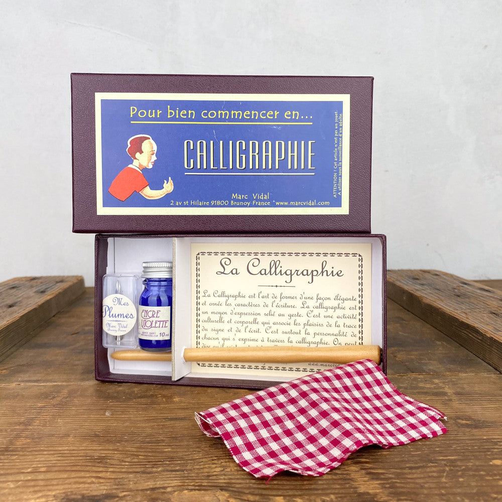 Coffret calligraphie d'écolier