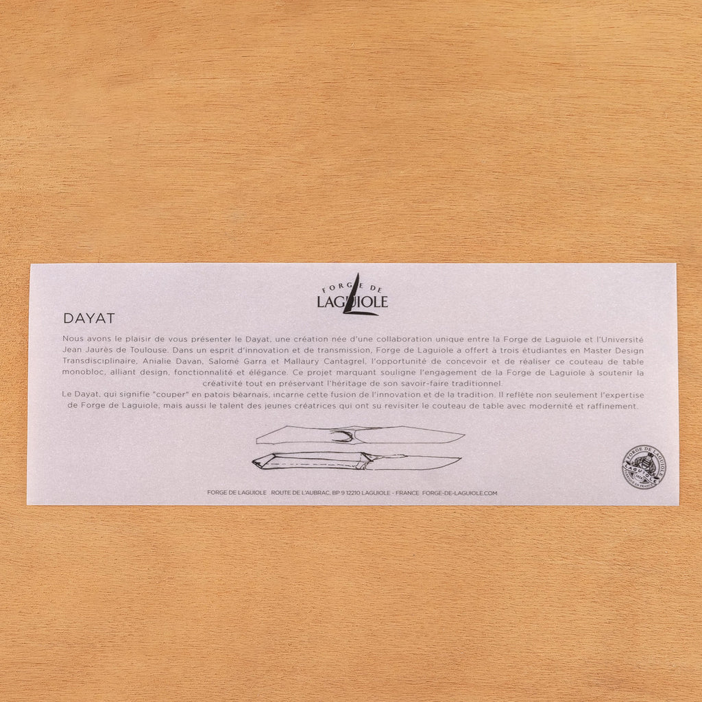 Coffret de 2 couteaux de table Dayat Laguiole