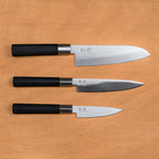 Coffret de 3 couteaux japonais Wasabi Black