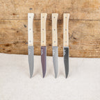 Coffret de 4 Couteaux de Table Opinel Facette en Frêne clair