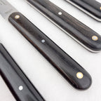 Coffret de 6 couteaux à steak manche ébène