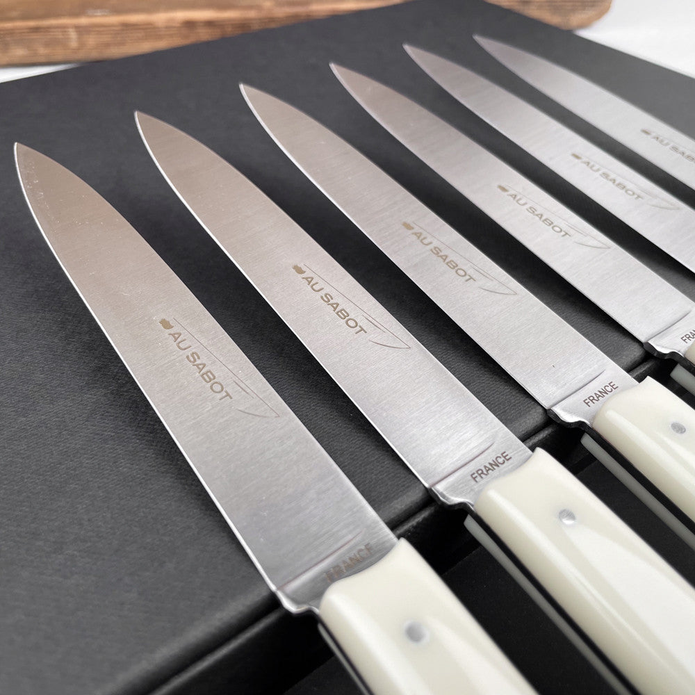 6 couteaux de table Richelieu Sable