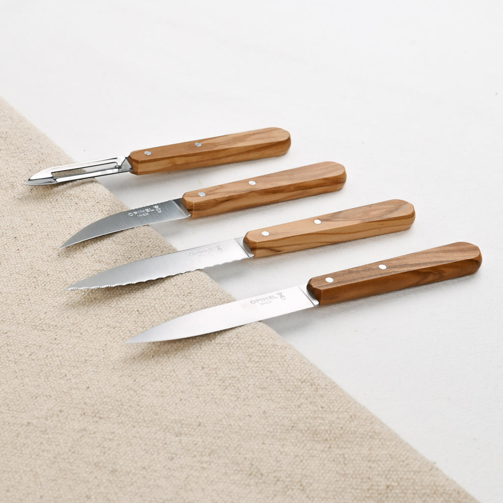 Coffret "Essentiels" d'Opinel en olivier