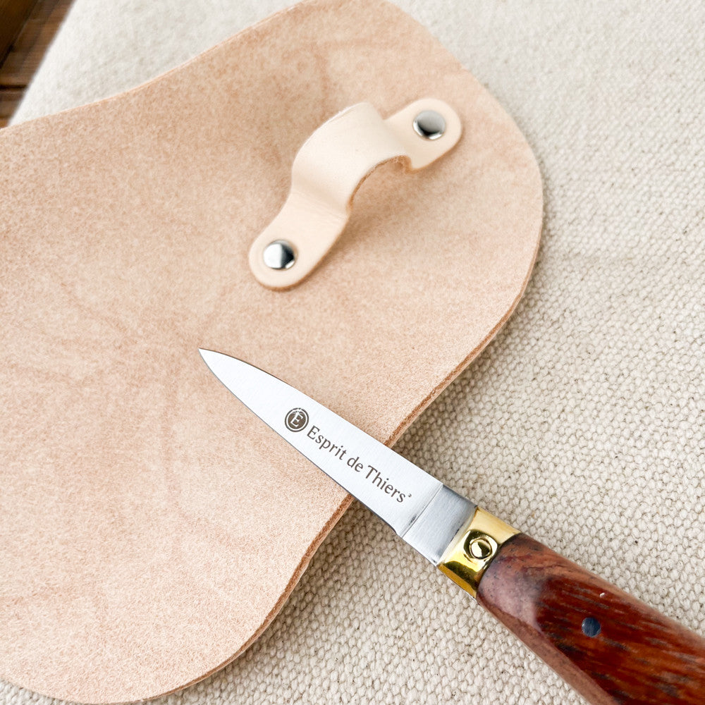 Coffret lancette à huître et protection cuir