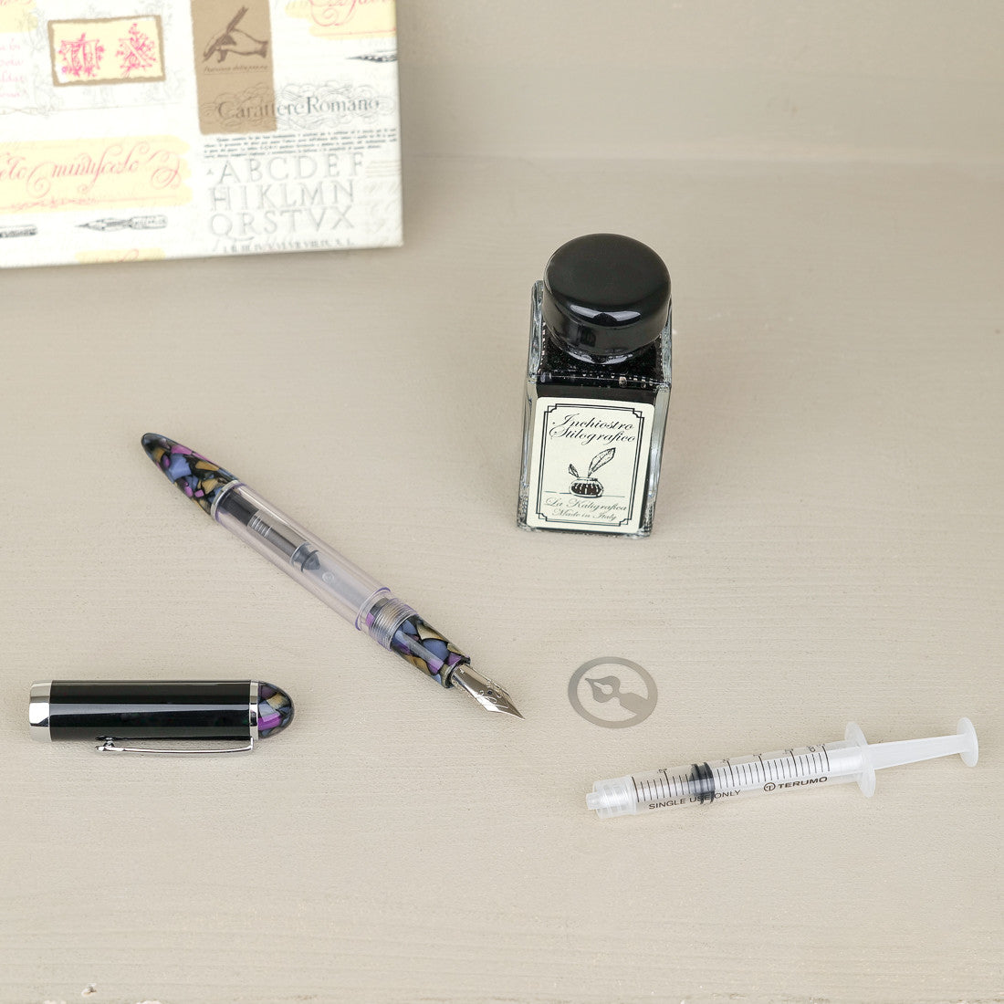 Coffret stylo plume rechargeable