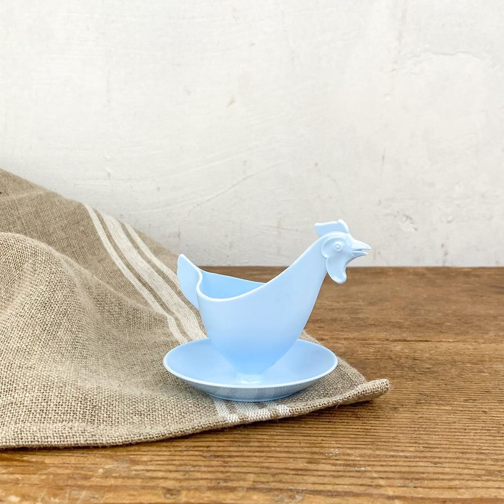 Coquetier poule en plastique