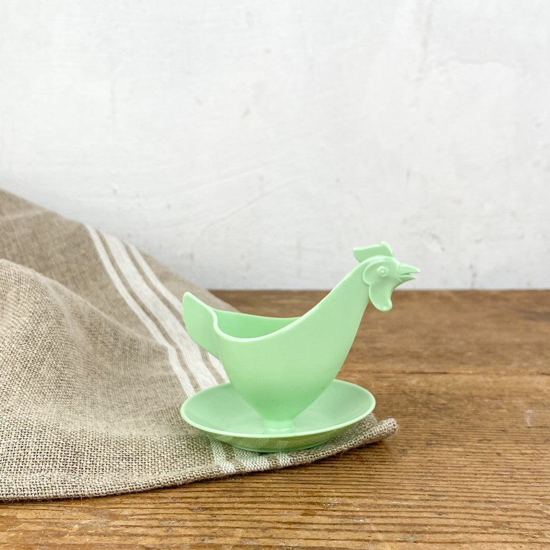 Coquetier poule en plastique