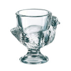 Coquetier poule en verre