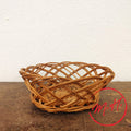 Panier tresses en osier naturel