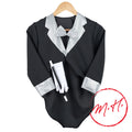 Costume de magicien avec gant et baguette magique