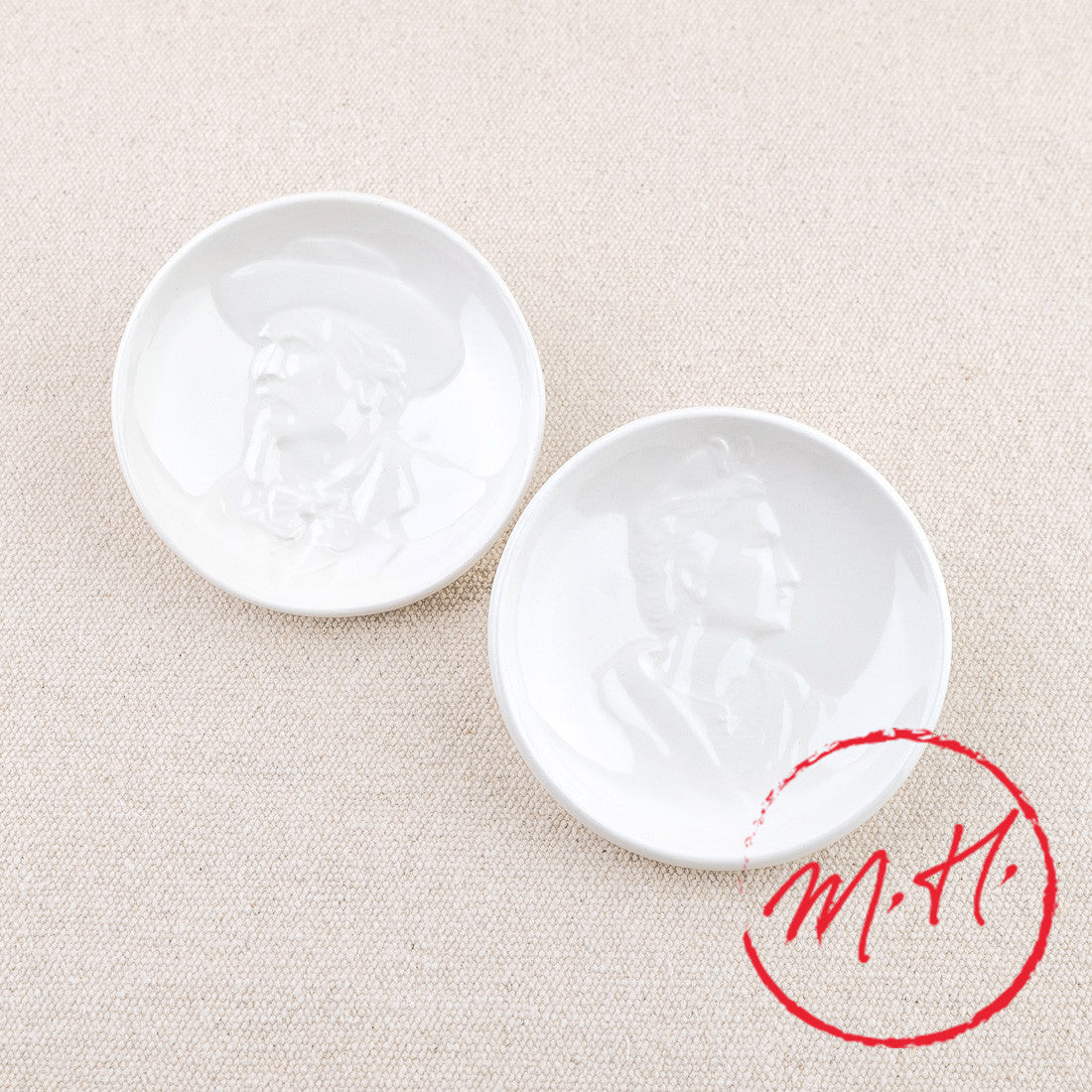 Coupelle ronde mistral unie Blanc
