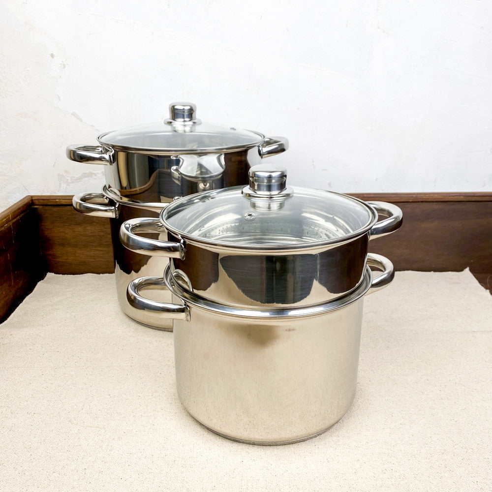 Couscoussier en inox à un étage