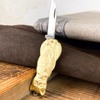 Couteau breloque Coursolle sujet en laiton