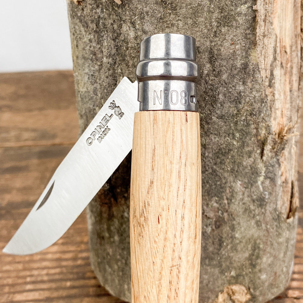 Couteau de poche Opinel n°8 chêne