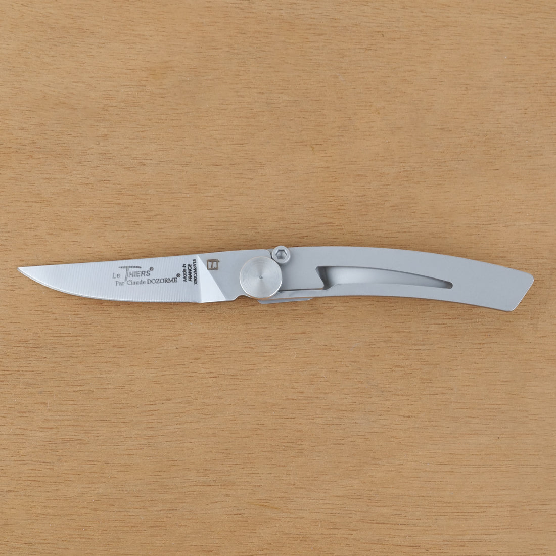 Small 8cm Liner Thiers pocket knife, stainless steel