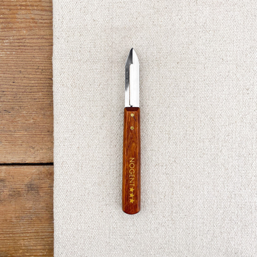 Couteau économe Nogent manche en bois