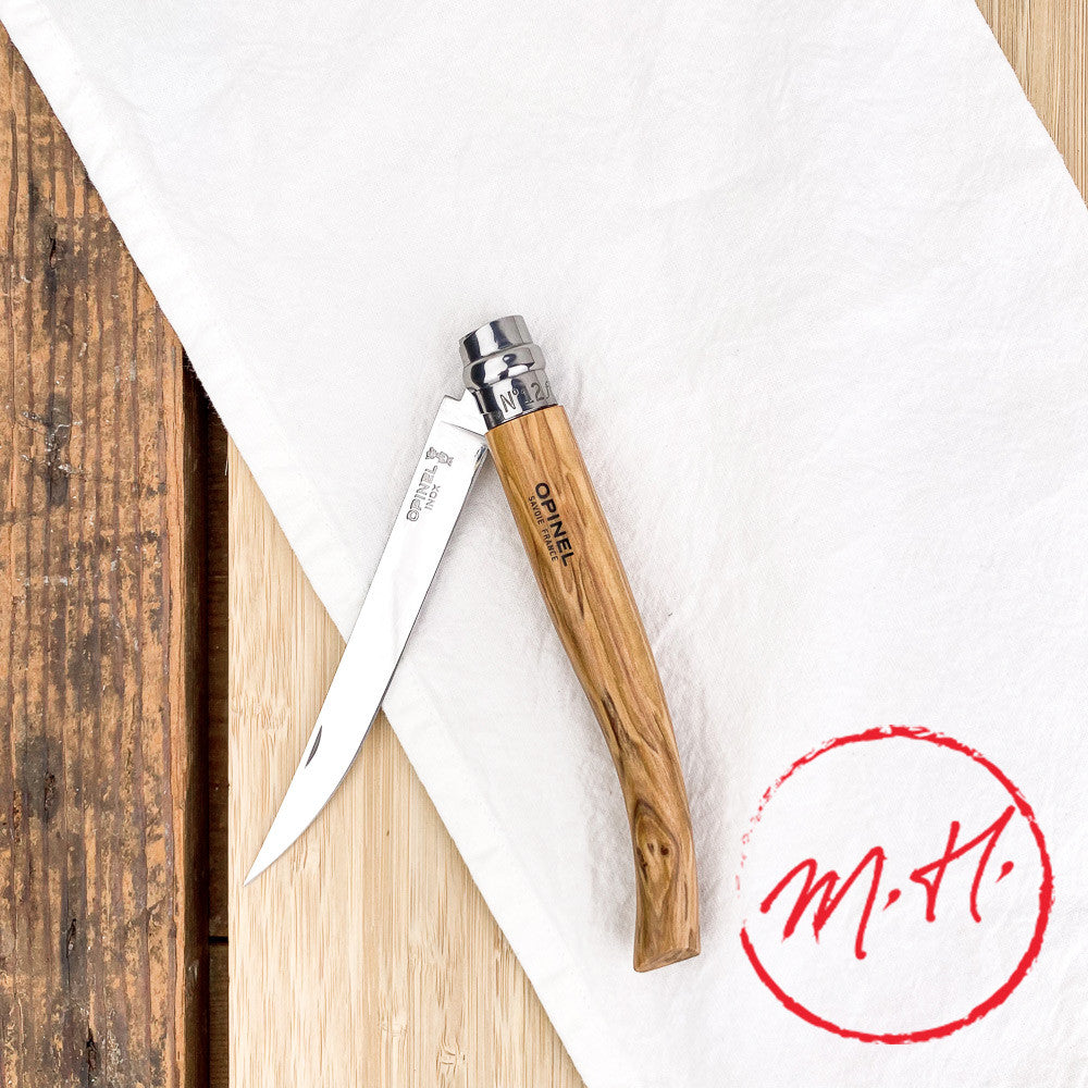 Couteau Effilé n°12 bois d'olivier Opinel
