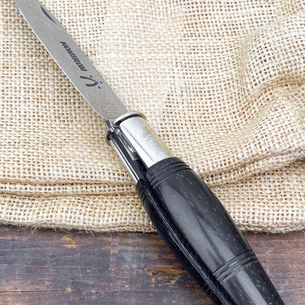 Couteau Nontron n°25 ébène manche sabot